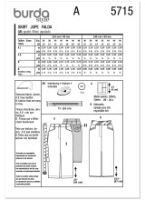 Midi Skirts w/Slit in Burda Misses' (5715)