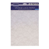 A4 Pearlescent Vintage Lace Paper (20pk)