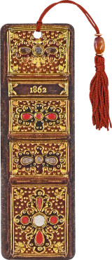 Picture of Antique Book Spine Beaded Bookmark