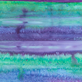 50's Cotton Batik: Tropical Jade, Lagoon & Amethyst Stripes - Per ½ Metre