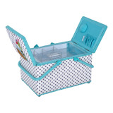 Large Twin Lid Sewing Box - Applique Owl