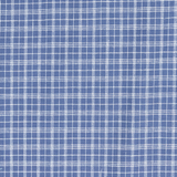 100% Cotton Denim Check in Marine - Per ½ Metre