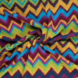 Heavyweight "Missoni" Zig-Zag Wool Mix in Bright Autumnal - Per ¼ Metre