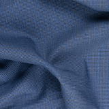 100% Italian Wool Dogtooth Suiting in Navy Blue - Per ¼ Metre