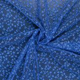 Glitter Floral Embroidered Lace Tulle - Per ½ Metre