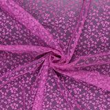 Glitter Floral Embroidered Lace Tulle - Per ½ Metre