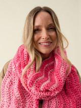 Wavy Crochet Scarf in Hayfield Spirit Chunky (10863) - CROCHET