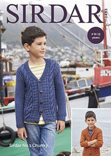 Children's Cardigan in Sirdar No.1 Chunky (2493)