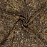 Italian Viscose Chiffon Georgette in Khaki Abstract Spot - Per ½ Metre