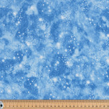 Fun Flannels: Star Scatter on Blue - 100% Cotton