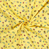 Cotton Poplin Print - Bees on Yellow - Per ½ Metre