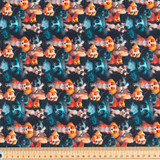 Cotton Poplin Print - Dogs on Navy - Per ½ Metre