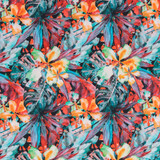 Cotton Poplin Print - Large Watercolour Floral - Per ½ Metre