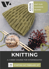 KNITTING: A 2-Week Course for Intermediates (From 21st February)