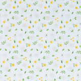 Counting Sheep: Daisies on White - 100% Cotton