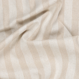 Linen Viscose Jacquard in Cream Stripe - Per ½ Metre