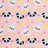 Anti-Pil Fleece: Pandas on Pink - Per ½ Metre