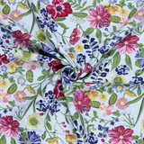 100% Cotton Printed Canvas: Garden Burst - Per ½ Metre
