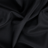 Ex-Designer Italian Pure Wool Twill in Black - Per ¼ Metre