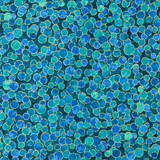 Shimmer Basics: Small Bubbles on Royal Ocean - 100% Cotton