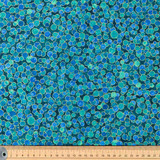 Shimmer Basics: Small Bubbles on Royal Ocean - 100% Cotton