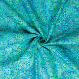 Shimmer Basics: Small Bubbles on Tropical Ocean - 100% Cotton