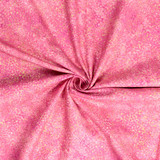 Shimmer Basics: Flecked Mini Bubbles on Rose - 100% Cotton