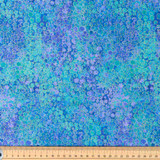 Shimmer Basics: Small Bubbles on Iris & Peacock - 100% Cotton