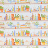 Cottage Bliss: Crafty Shelves - 100% Cotton