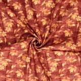 Autumn Awakening: Leaf Cascade - 100% Cotton