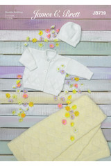 Cardigan, Hat & Blanket in James C Brett Happiness DK (JB739)