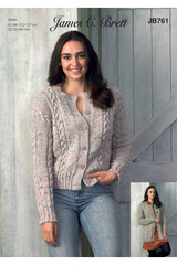 Cardigans in James C Brett Rustic Aran (JB761)