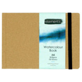 A6 Elements Watercolour Hardback Sketchbook (32pcs) - Landscape