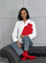 Hot Water Bottle Cover & Socks in James C Brett Second Chance DK (JB791)