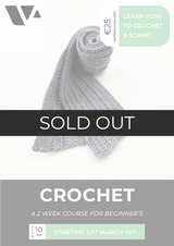 CROCHET: A 2-Week Course for Beginner's (From 14th March)