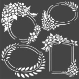 18cm x 18cm Thick Stencil - Labels