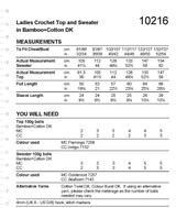 Crochet Top & Sweater in Stylecraft Naturals Bamboo + Cotton DK (10216) - PDF - CROCHET