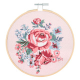 Embroidery Kit w/Hoop - Rose Blossom