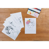 A4 Multi-Technique Pre Drawn Colouring Pad - Women