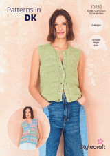 Waistcoats in Styelcraft Colour Burst, Cotton Twist DK (10212) - PDF
