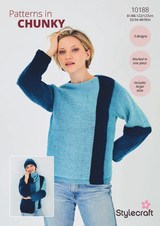 Sweater, Hat & Scarf in Stylecraft Horizon Chunky (10188) - PDF