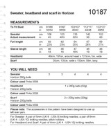 Sweater, Headband & Scarf in Stylecraft Horizon Chunky (10187) - PDF