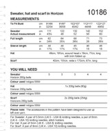 Sweater, Hat & Scarf in Stylecraft Horizon Chunky (10186) - PDF