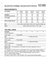 Up and Over Cardigan, Hat and Scarf in Stylecraft Horizon Chunky (10185) - PDF