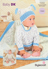 Sweaters, Hat & Blanket in Stylecraft Bambino DK, Bambino Dotty DK (10202) - PDF