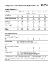 Cardigan and Tank in Stylecraft Bambino DK, Bambino Dotty DK (10200) - PDF