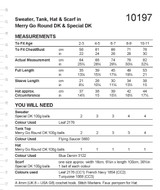 Crochet Sweater Tank, Scarf & Hat in Stylecraft Merry Go Round DK & Special DK (10197) - CROCHET