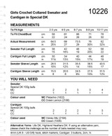 Girls Crochet Collared Sweater & Cardigan in Stylecraft Special DK (10226) - CROCHET