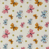 Korean Craft Cotton: Butterflies on Ecru - 100% Cotton