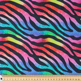 Cotton Poplin Print - Neon Ombre Zebra - Per ½ Metre